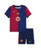 Günstige Barcelona Pedri Gonzalez #8 Heimtrikotsatz Kinder 2024-25 Kurzarm (+ Kurze Hosen)